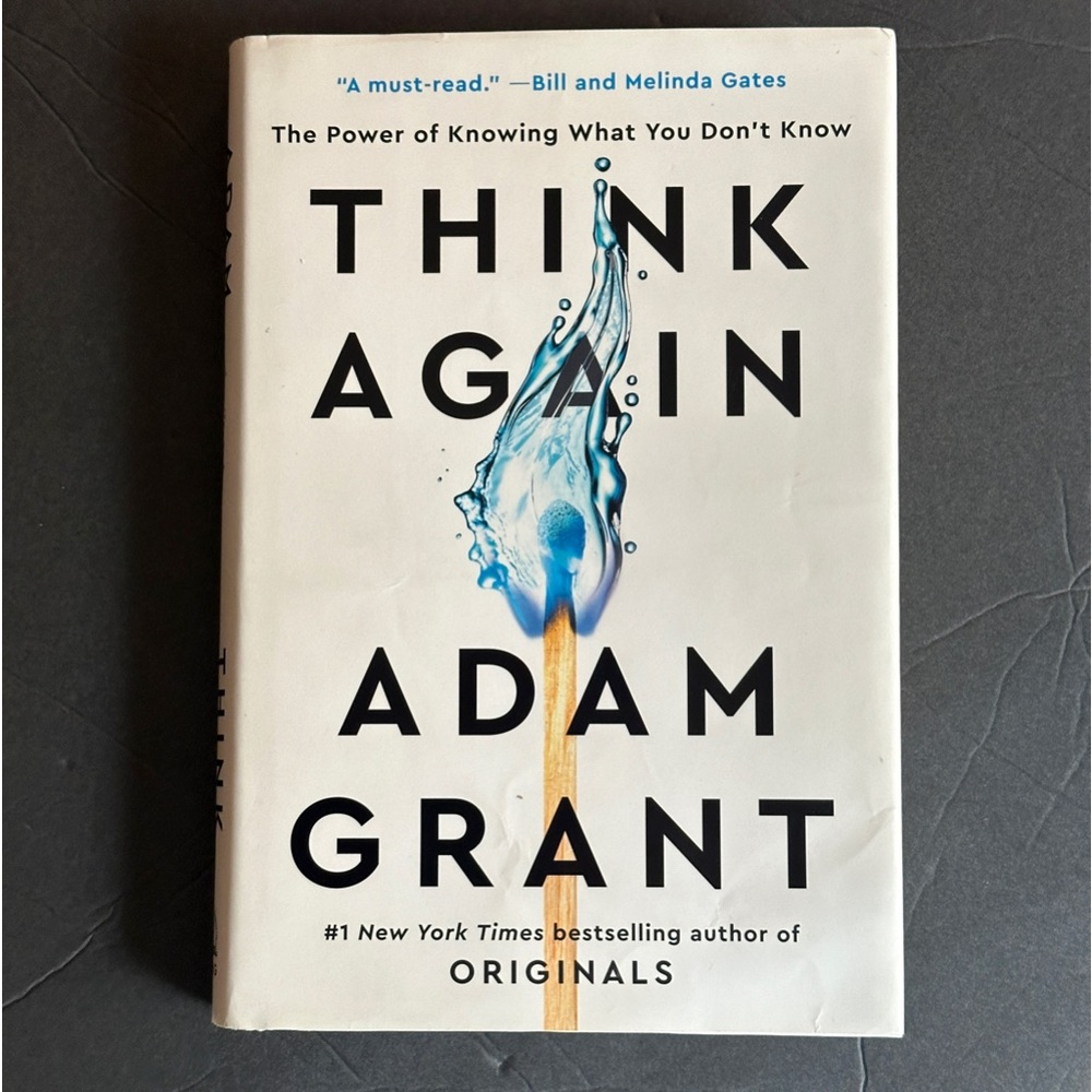 Think Again by Adam Grant | Self-Help, Psychology | Hardcover Book